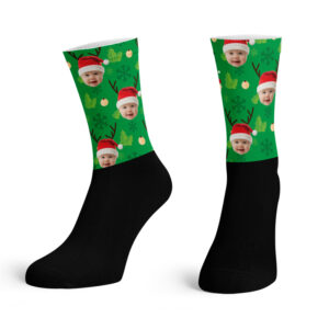 Christmas Black Base Ankle Socks
