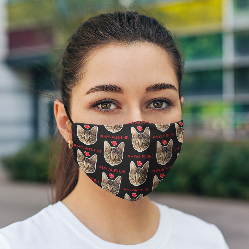 Cat Lover Washable Face Mask with Carbon Filter