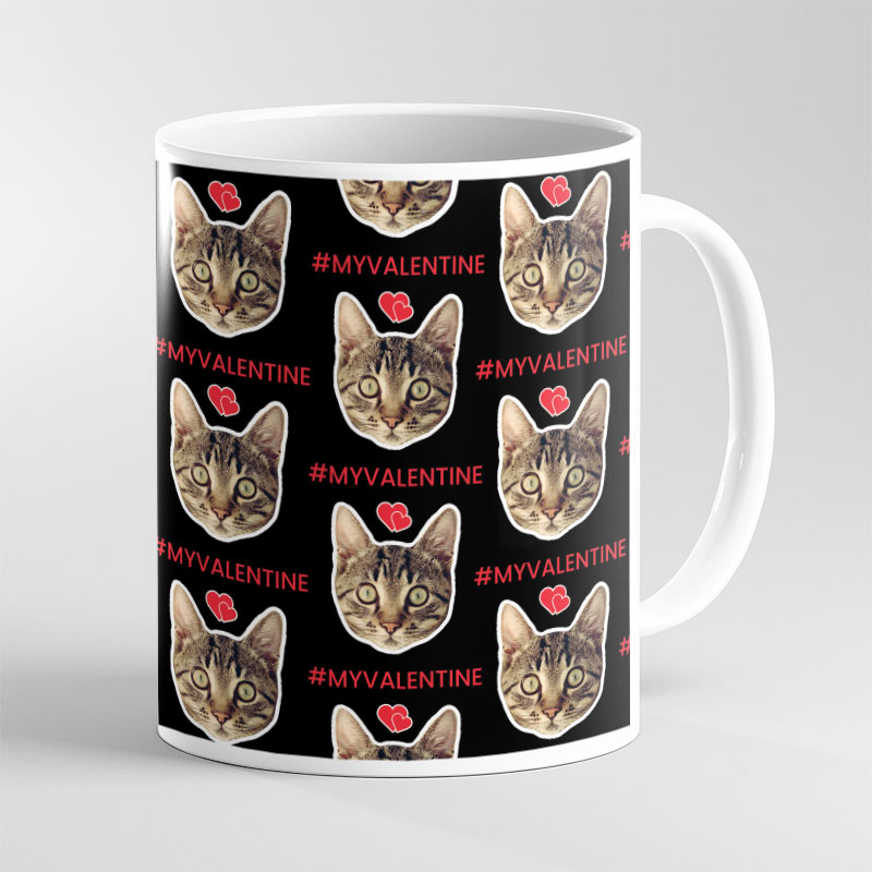 Face Mug Valentine Cat Lover
