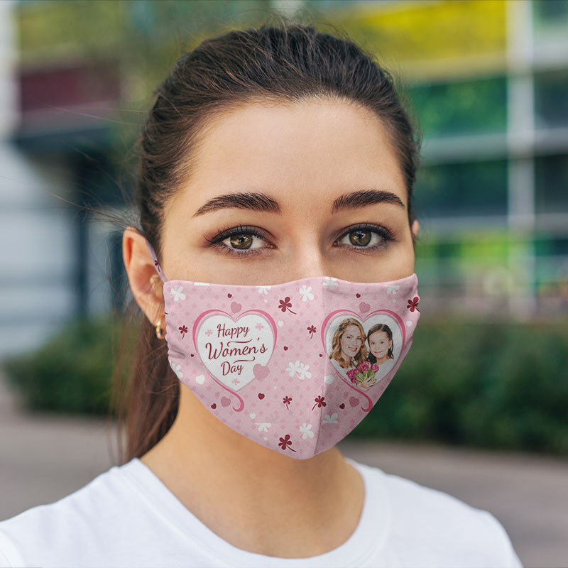 Women Washable Face Mask with Carbon Filter