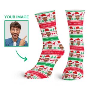 Santa Hat Custom Socks