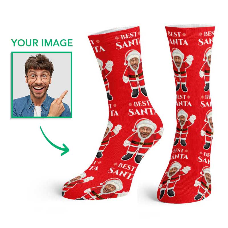 Best Santa Face Socks