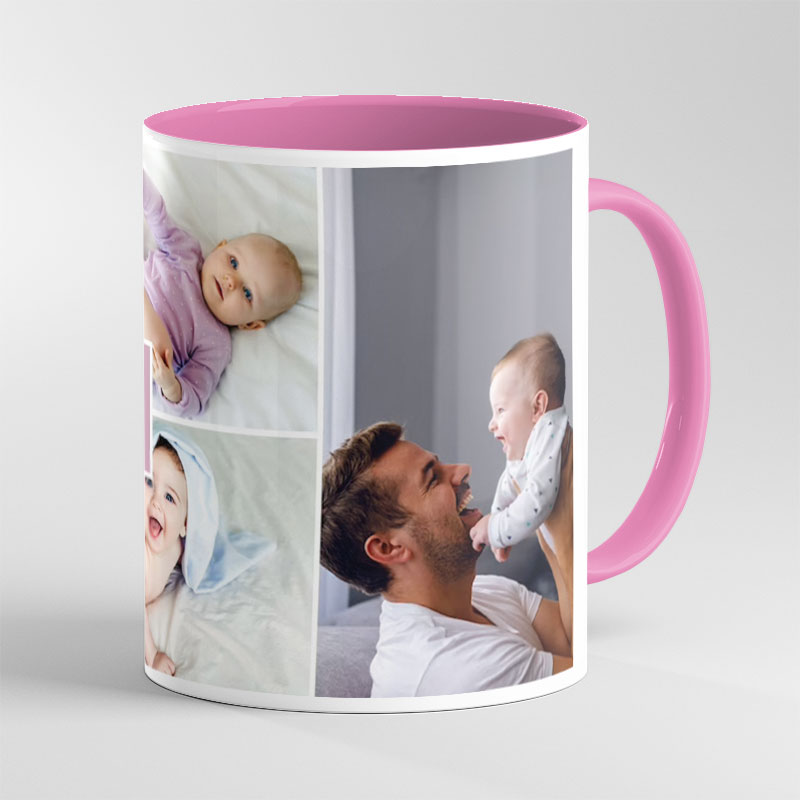 Photo collage coffee mug