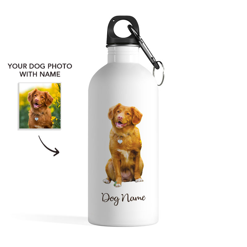 Dog Photo Aluminum Bottle