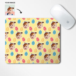 Easter Eggs Face Mouse Pad