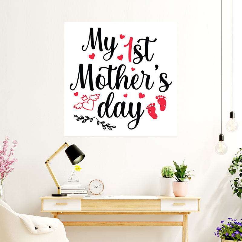 1st Mothers Day Wall Sticker