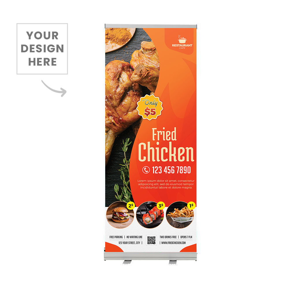 Restaurant Pull Up Banner