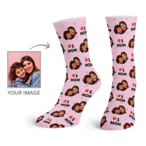 Number 1 Mom Crew Socks