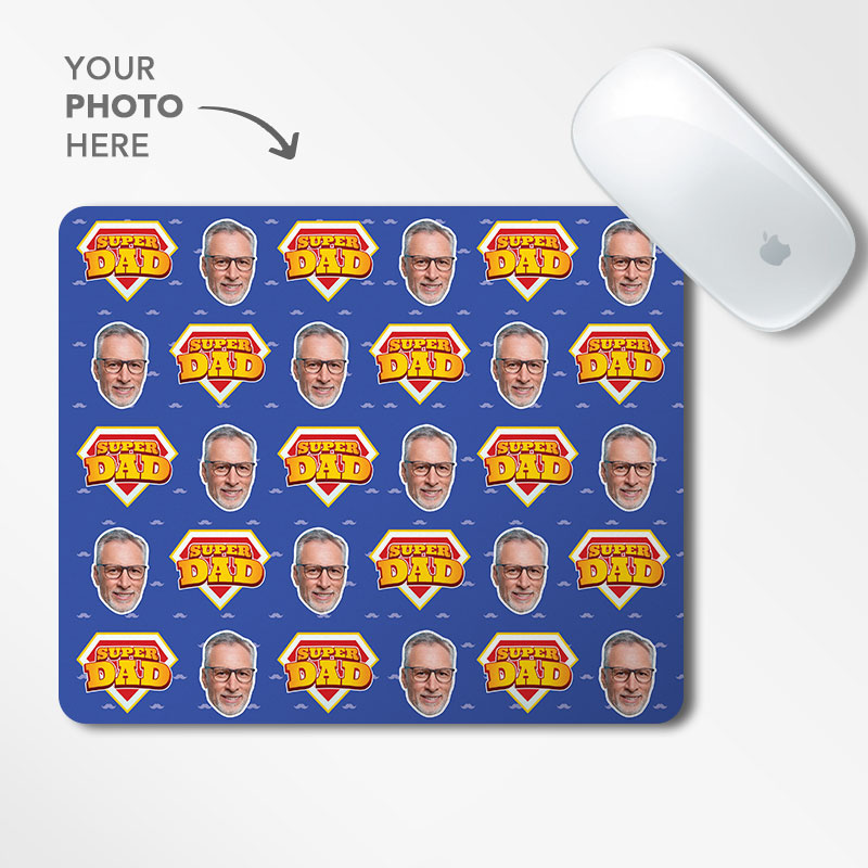 Super Dad Face Mousepad