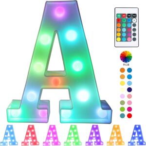 Colorful LED Letter lights