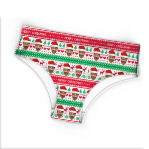Girls Custom Merry Christmas Bikini Underwear