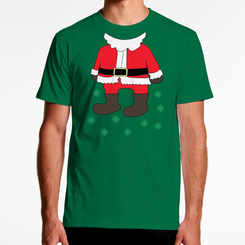 Custom Mens Christmas Santa Tshirt