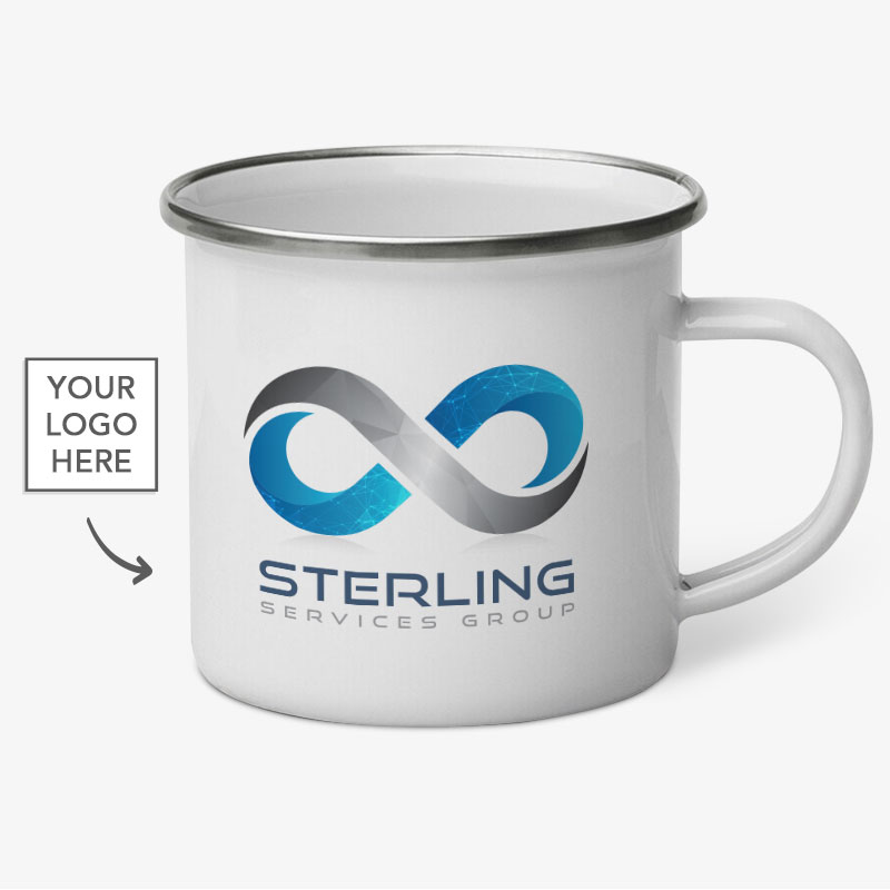Custom Logo Enamel Mugs