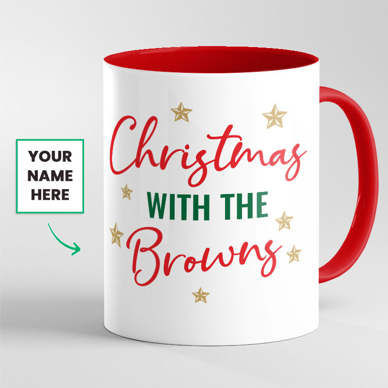 Custom Christmas With Your Name Here Mug