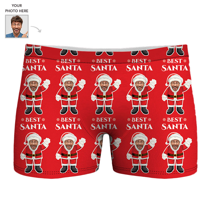 Custom Best Santa Mens Boxers