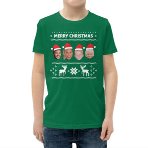 Custom Kids Merry Christmas Your Family Face Here Tshirt