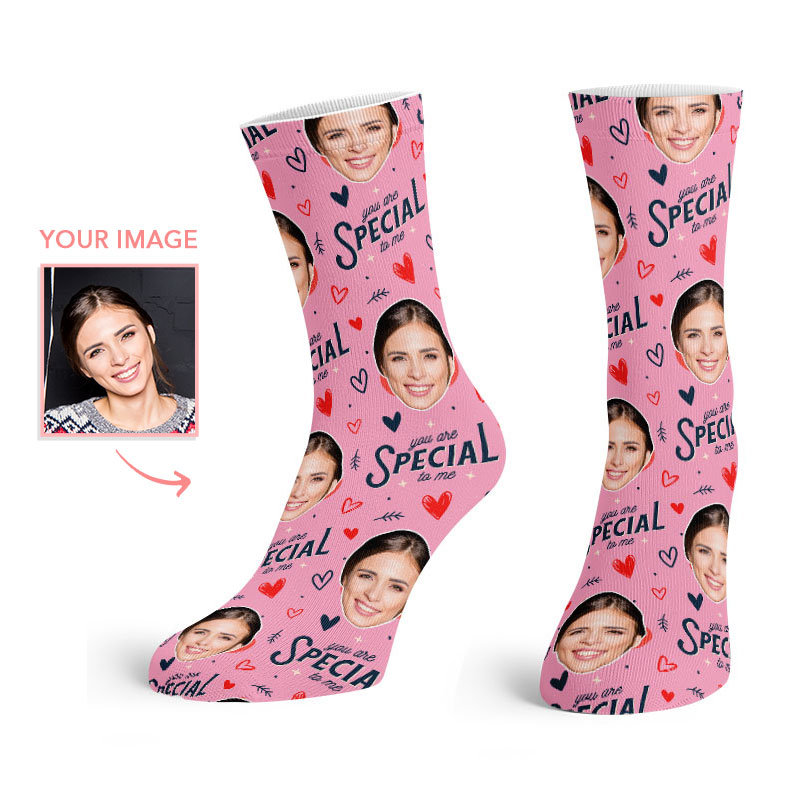 You Are Special To Me Crew Socks | Valentines Day | Photo Socks