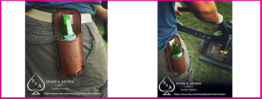 Leather Drink Holster
