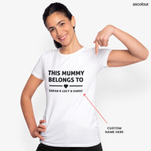 Custom Mama Tshirt With Kids Name