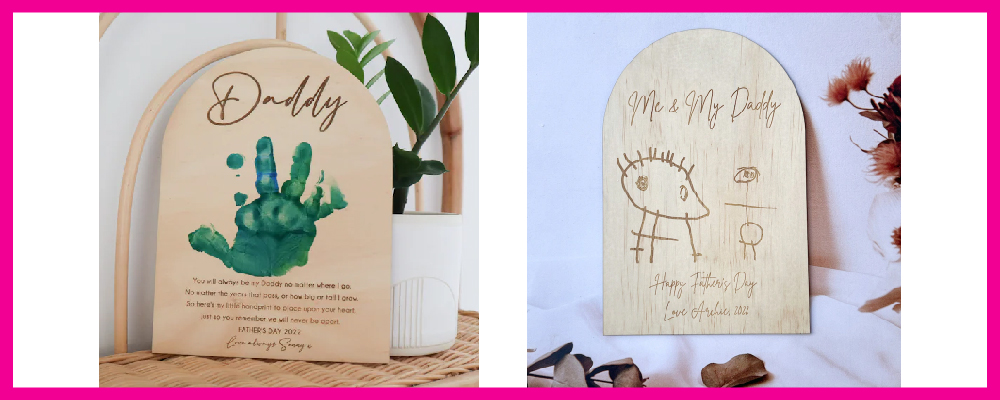 father’s Day Handprint Plaque