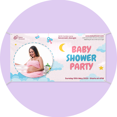 babby shower wall hanging