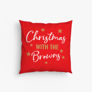 Personalised Your Name Christmas Cushion Cover