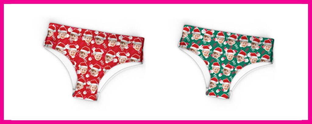 Girls Custom Best Santa Christmas Bikini Underwear ()