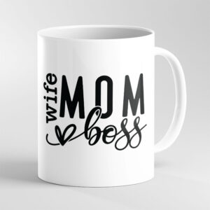 Mom Wife Boss Coffee Mug